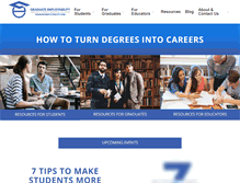 Tablet Screenshot of graduateemployability.com